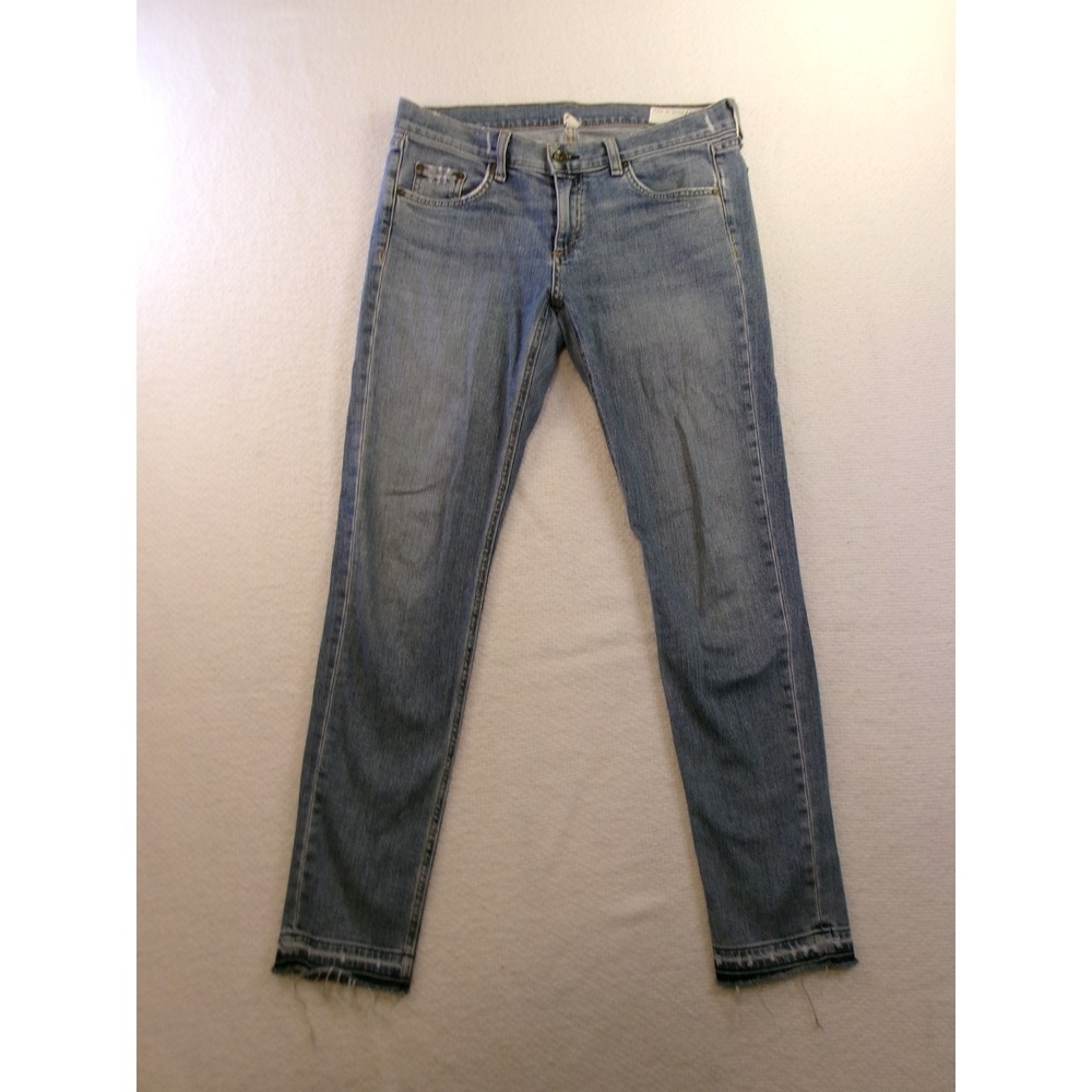 Rag & Bone Dre Slim Boyfriend Jeans Size 28 Kingston Wash Raw Hem W1590K510KIN